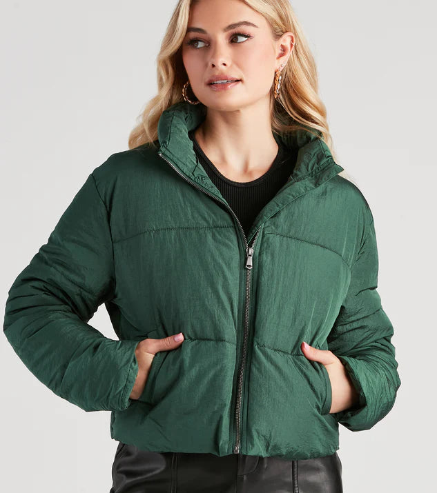 Chaqueta Corta Alcochada Favorita Verde